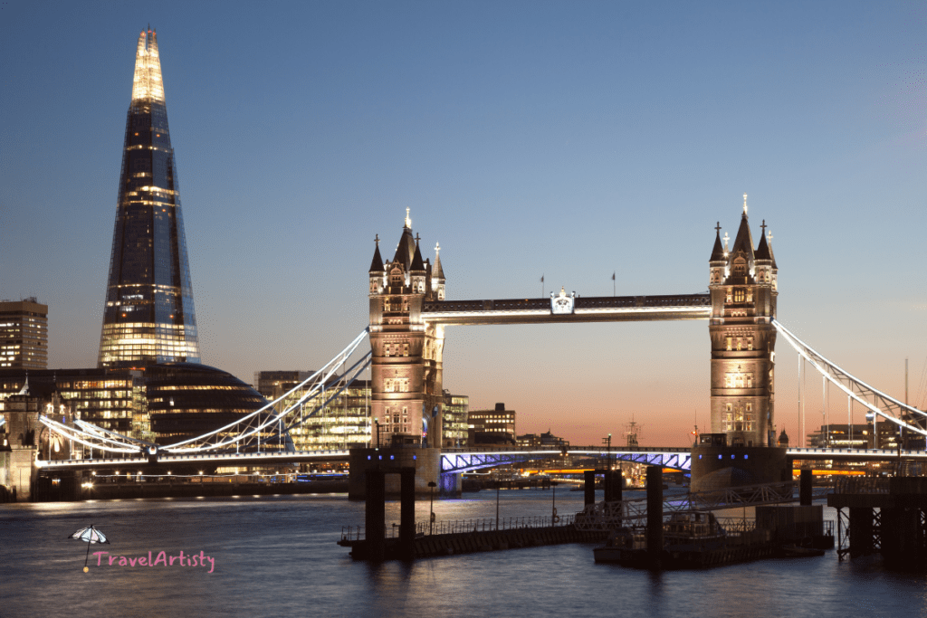 Tower Bridge and the City of London